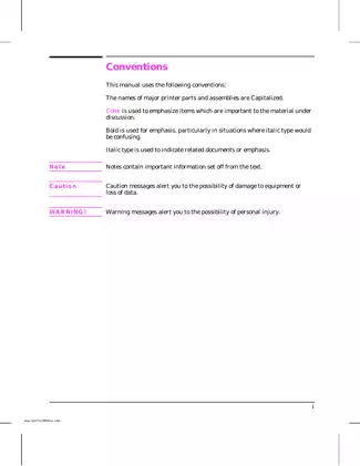 HP LaserJet 5Si/5Si MX/NX and Mopier Printer Service Manual Preview image 4