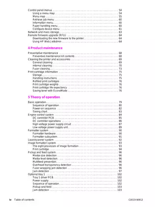 HP LaserJet 9000 Series Printer Service Manual - Comprehensive Guide Preview image 4