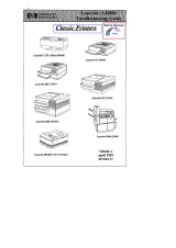 HP LaserJet I/II/III/IIP/IIIP/2000 Manual FSM (OEM, Volume 1) – preview page 1