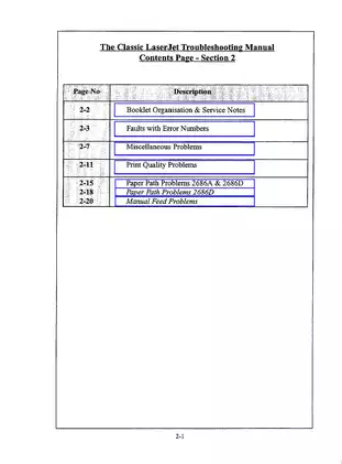 2000 HP Laserjet I ID II IID III IIID IIP IIIP printer service guide Preview image 4