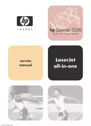 HP LaserJet 3200 All-in-One Printer Service Manual