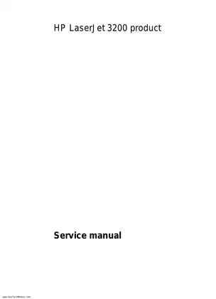 HP LaserJet 3200 All-in-One Printer Service Manual Preview image 2