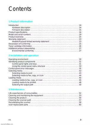 HP LaserJet 3200 All-in-One Printer Service Manual Preview image 3