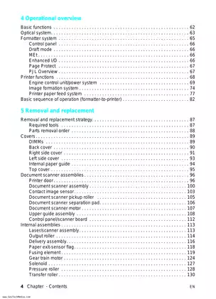 HP Laserjet 3200 laser printer service guide Preview image 4