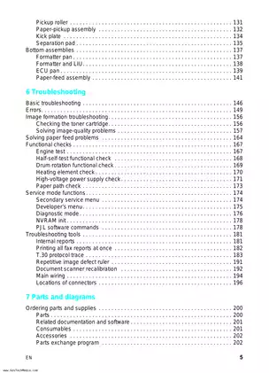 HP Laserjet 3200 laser printer service guide Preview image 5