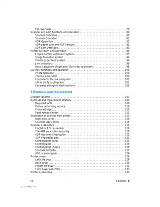 HP LaserJet 3300MFP Series Service Manual and Service Guide Preview image 5