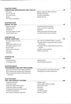 1987-1998 Suzuki Quadrunner 250, LT-4WD, LT-F4WDX repair manual Preview image 4