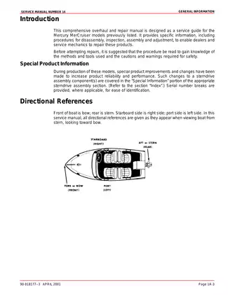 Mercury MerCruiser #14 Sterndrive Units Service Manual (2001 Edition) Preview image 5