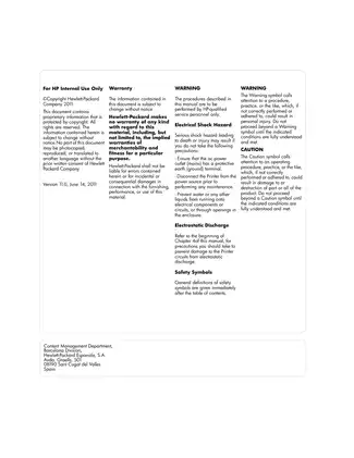 HP Designjet Z Series Service Manual for Photo Printers Preview image 2
