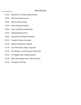 Lotus Esprit 1993-1996 Service Manual and Parts Guide Preview image 3