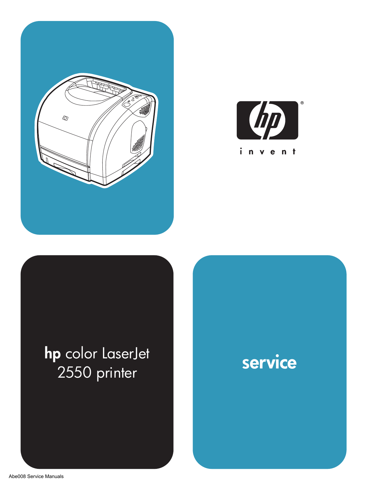 HP Laserjet 1500, 1500L, 2500, 2500 L, 2500N, 2500TN, 2550 color laser printer service manual Preview image 1