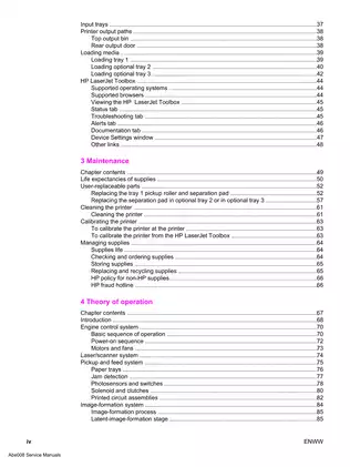 HP Laserjet 1500, 1500L, 2500, 2500 L, 2500N, 2500TN, 2550 color laser printer service manual Preview image 5