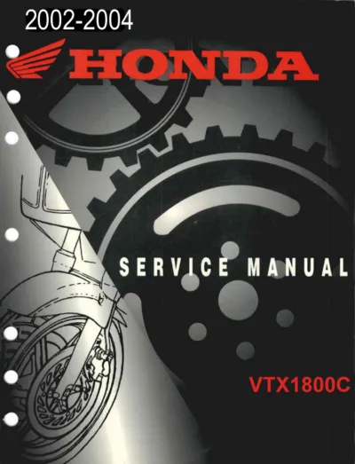 Preview: 2002–2004 Honda VTX1800C Service & Repair Manual (P/N  61300-MCV-000)