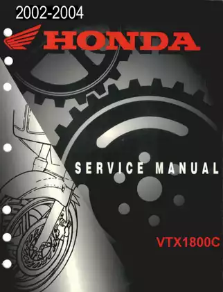 2002-2004 Honda VTX1800C service manual Preview image 1