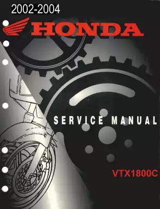 Honda VTX1800 Service Manual (2002-2004) - Comprehensive Repair Guide