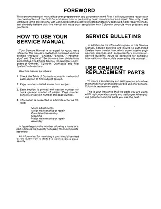 Harley-Davidson Gas Golf Car Service Manual (1963-1980) Preview image 5