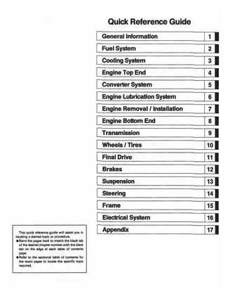 Kawasaki MULE 2510 & 2520 Utility Vehicle Service Manual Preview image 2