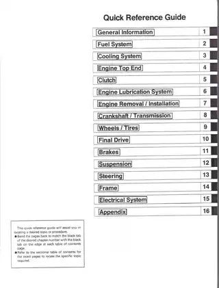 Kawasaki ZZ-R250 Motorcycle Service Manual (1990-1996) - Your Comprehensive Guide Preview image 3