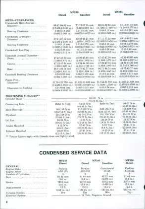 Massey-Ferguson MF230-MF250 Tractor Service Manual Preview image 3