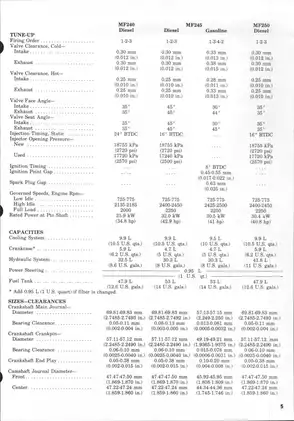 Massey Ferguson MF 230, MF 235, MF 240, MF 245, MF 250 utility tractor repair manual Preview image 4