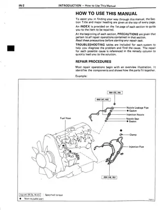 Toyota 2L-T, 3L engine repair manual Preview image 5