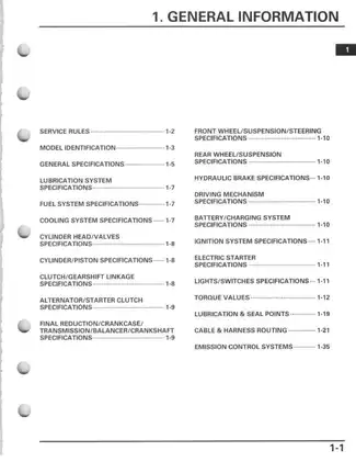 2008-2009 Honda Sportrax 700XX, TRX700XX service manual Preview image 5