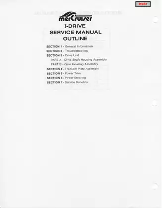 Comprehensive MerCruiser MCM 120-260 Stern Drive Service Manual Preview image 4