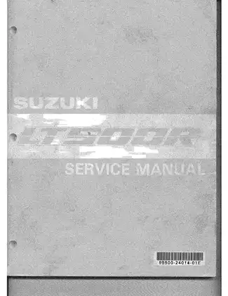 1987-1990 Suzuki LT500R (RJ/RK/RL) QuadZilla ATV service manual Preview image 1