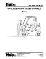 Yale GP040VX, GLP040VX, GDP040VX, GP050VX, GLP050VX, GDP050VX, GP060VX, GLP060VX, GDP060VX, GP070VX, GLP070VX, GDP070VX Veracitor 2007  Series Parts Manual P/N 524240895) – preview page 1