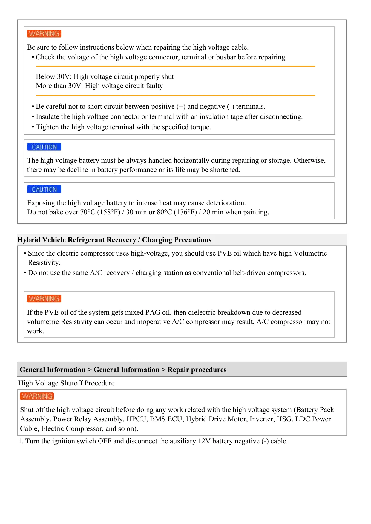 2013 KIA Optima HEV Hybrid service manual Preview image 5