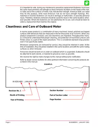 2000 onwards Mercury Mariner 75 hp, 90 hp outboard engine service manual Preview image 4