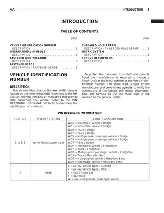 2002-2006 Dodge Sprinter repair manual Preview image 3