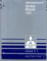 1991 Mitsubishi 3000GT / SL / VR-4 Service Manual, Volume 1: Engine, Chassis & Body – preview page 1