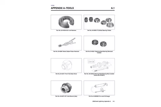 2006 Buell Lightning XB9S, XB12S shop manual Preview image 3