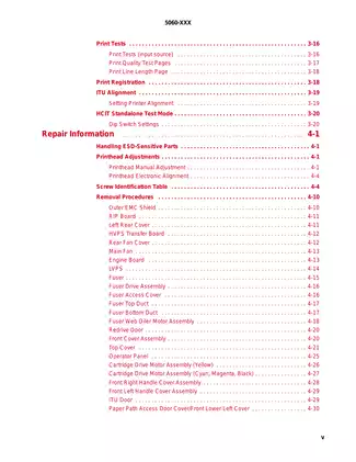 Lexmark C750 Color Printer Service Manual (5060-XXX) Preview image 4