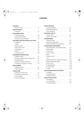 SHARP AR-M160 & AR-M205 Digital Copier Service Manual Preview image 4
