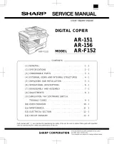 2000 Sharp AR-151/AR-156/AR-F152 Digital Copier Service Manual (P/N 00ZARF152/A1E) – preview page 1