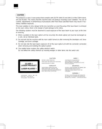 SHARP AR-F152 Digital Copier Service Manual PDF Preview image 3