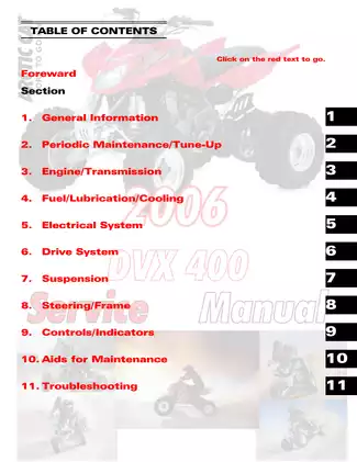 Comprehensive Arctic Cat ATV Service Manual (Model Year & Specifications Included) Preview image 1