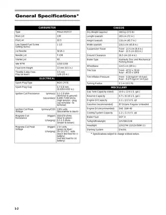 Comprehensive Arctic Cat ATV Service Manual (Model Year & Specifications Included) Preview image 3