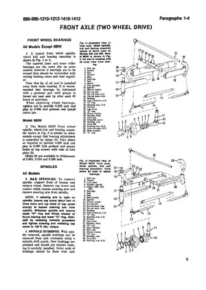 David Brown Case 885, 885N, 995, 1210, 1212, 1410, 1412 Utility Tractor manual Preview image 5