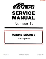 MerCruiser MCM 3.0L, MCM 3.0LX 1990–1997 Service Manual (P/N 90-816462) – preview page 1