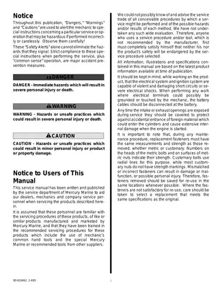 Comprehensive Service Manual for MerCruiser Marine Engines Preview image 3