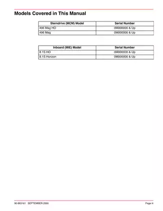 Comprehensive Service Manual for 496 CID (8.1L) Mercury Marine Engines Preview image 4
