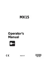 2003 Ditch Witch MX15 Compact Hydraulic Excavator Operator's Manual (P/N 054-109) – preview page 1
