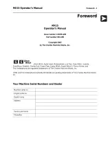 2003 Ditch Witch MX15 Compact Hydraulic Excavator Operator's Manual (P/N 054-109) – preview page 2