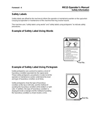 Ditch Witch MX15 mini excavator operator´s manual Preview image 5