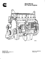Cummins M11 Series Diesel Engine Shop Manual (P/N  3666075-00) – preview page 1