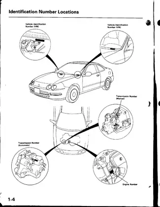 1998 Acura Integra shop manual Preview image 5
