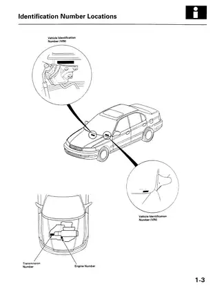 1997 Acura 1.6EL service manual Preview image 3